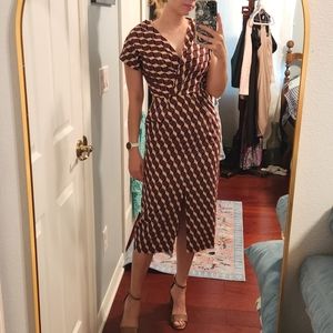 Apiece Apart Geometric Print Sheath Dress 00